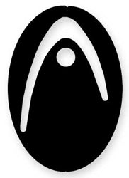 Head pochoir logo pour raquette