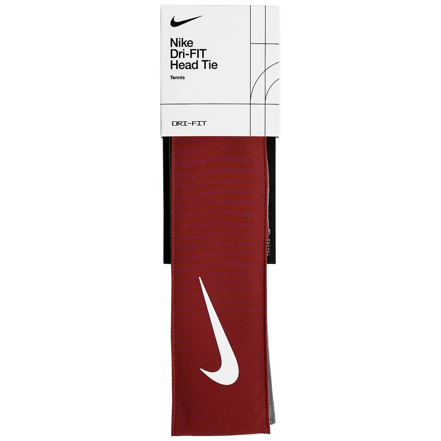Red nike online tie headband
