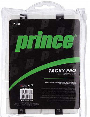 Prince overgrip Tacky Pro (12) Blanc