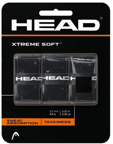 Head overgrip Xtreme Soft Noir 3/pqt
