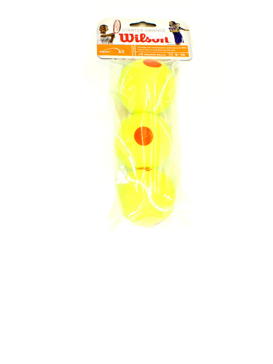 Wilson balls Starter Game Orange (packet of 3)