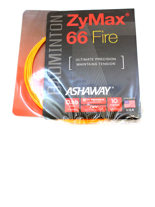 Ashaway ZyMax 66 Fire 10m Orange