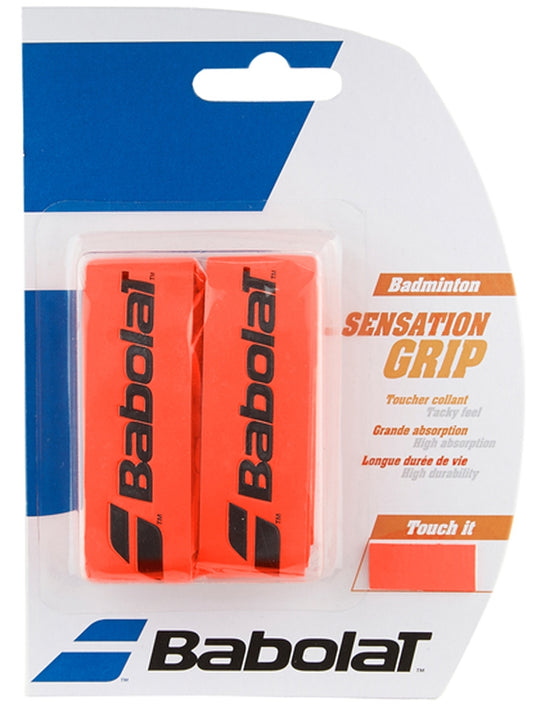 Babolat Sensation Grip X2 Fluo Red - Badminton
