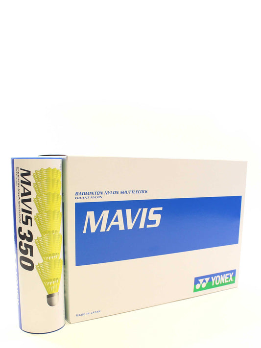 Caisse de volants Yonex mavis 350 jaune (10 tubes de 6)