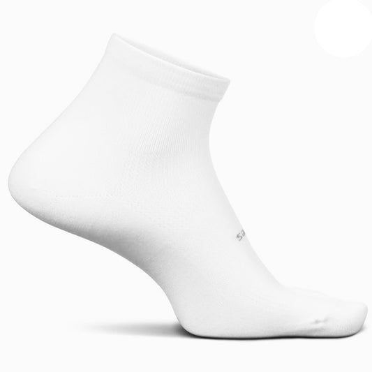Feetures High Performance Cushion Quarter Socks FA2000 - White