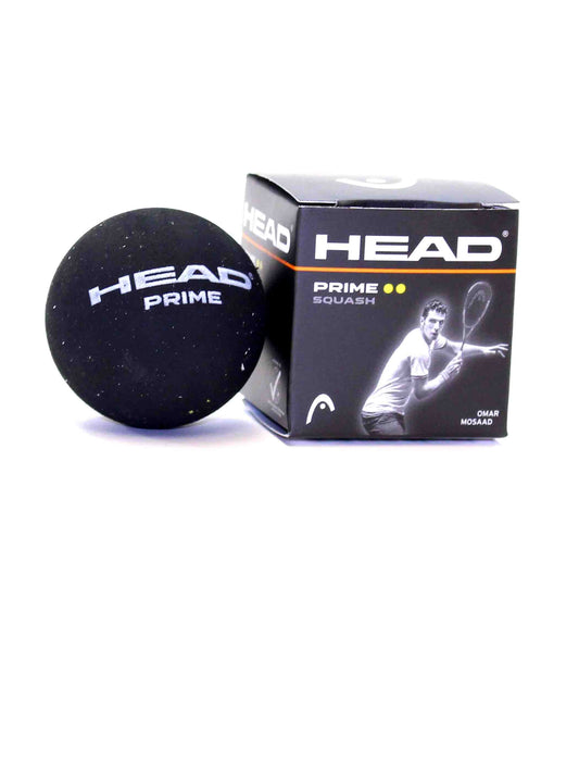 Head Prime Squash Ball Double Yellow Dot (unit)