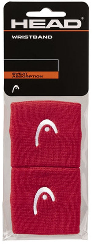Head wristbands 2.5" red (2)