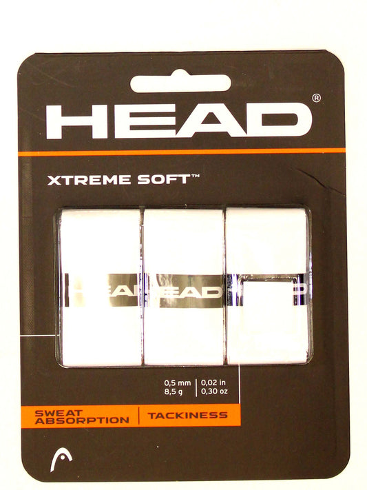 Head overgrip Xtreme Soft Blanc 3/pqt
