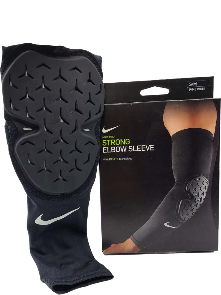  Nike Pro Strong Elbow Sleeve Black, White LG