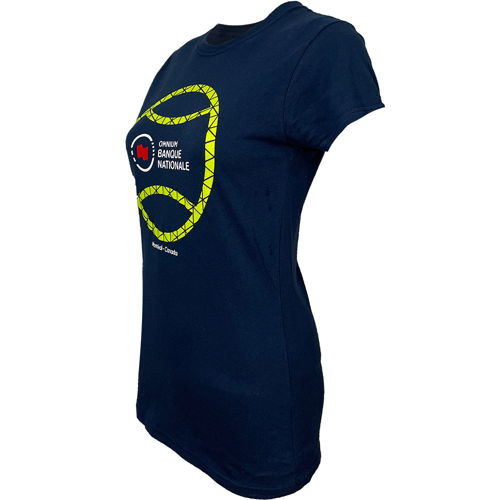 Omnium Banque Nationale - T-Shirt Femme Bleu