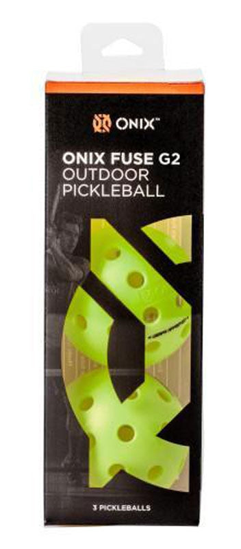 Onix balles Fuse G2 extérieur (pqt 3) néon vert