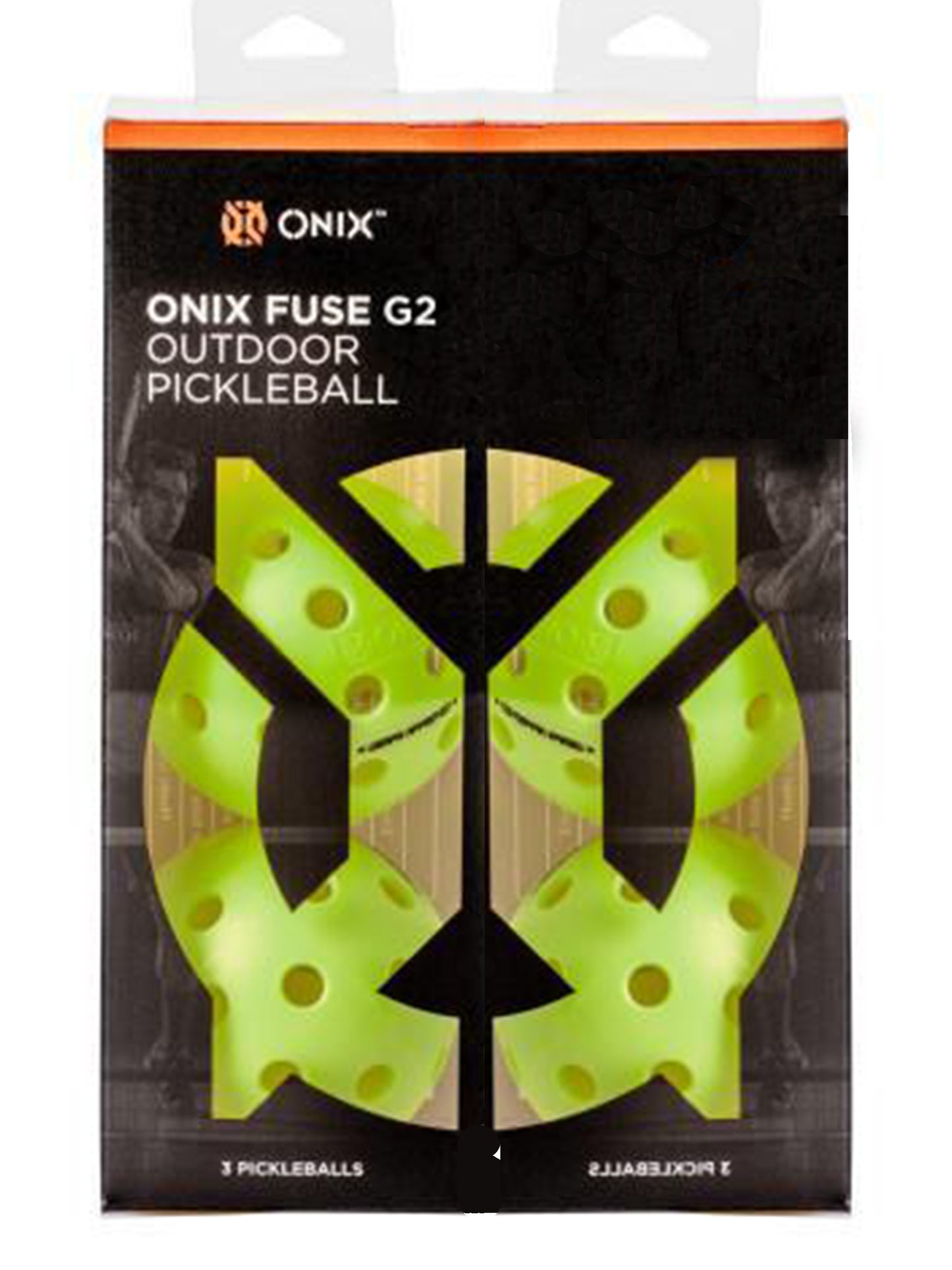 Onix balles Fuse G2 extérieur (pqt 6) néon vert
