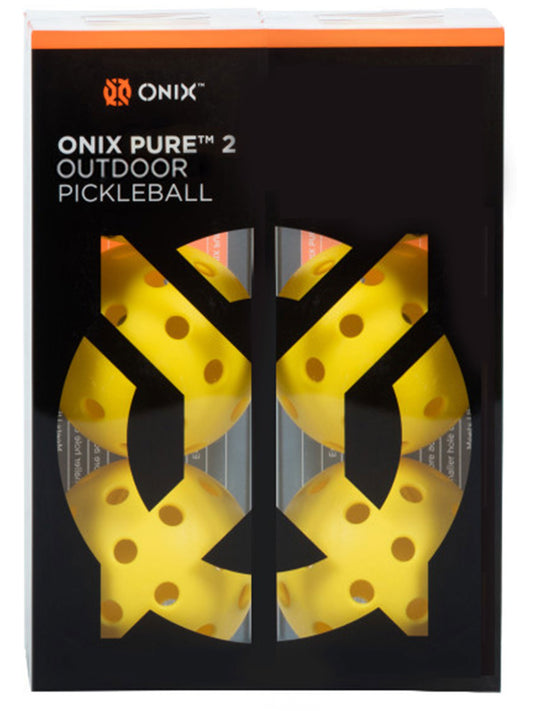 Onix balls Pure 2 outdoor (pkg of 6) yellow