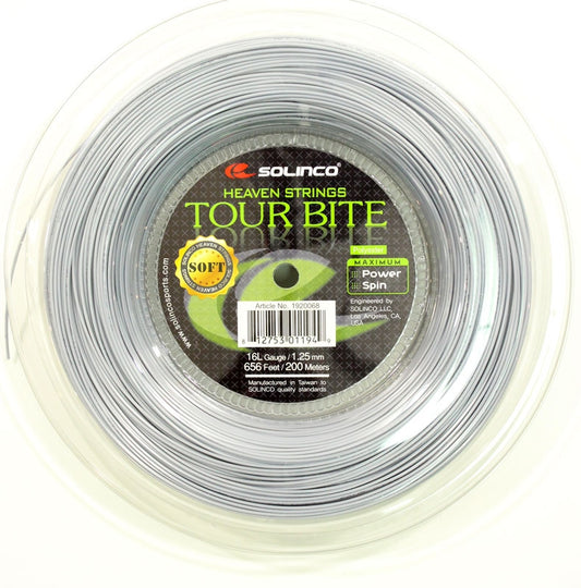 Solinco roulette Tour Bite Soft 16L Argent (200M)