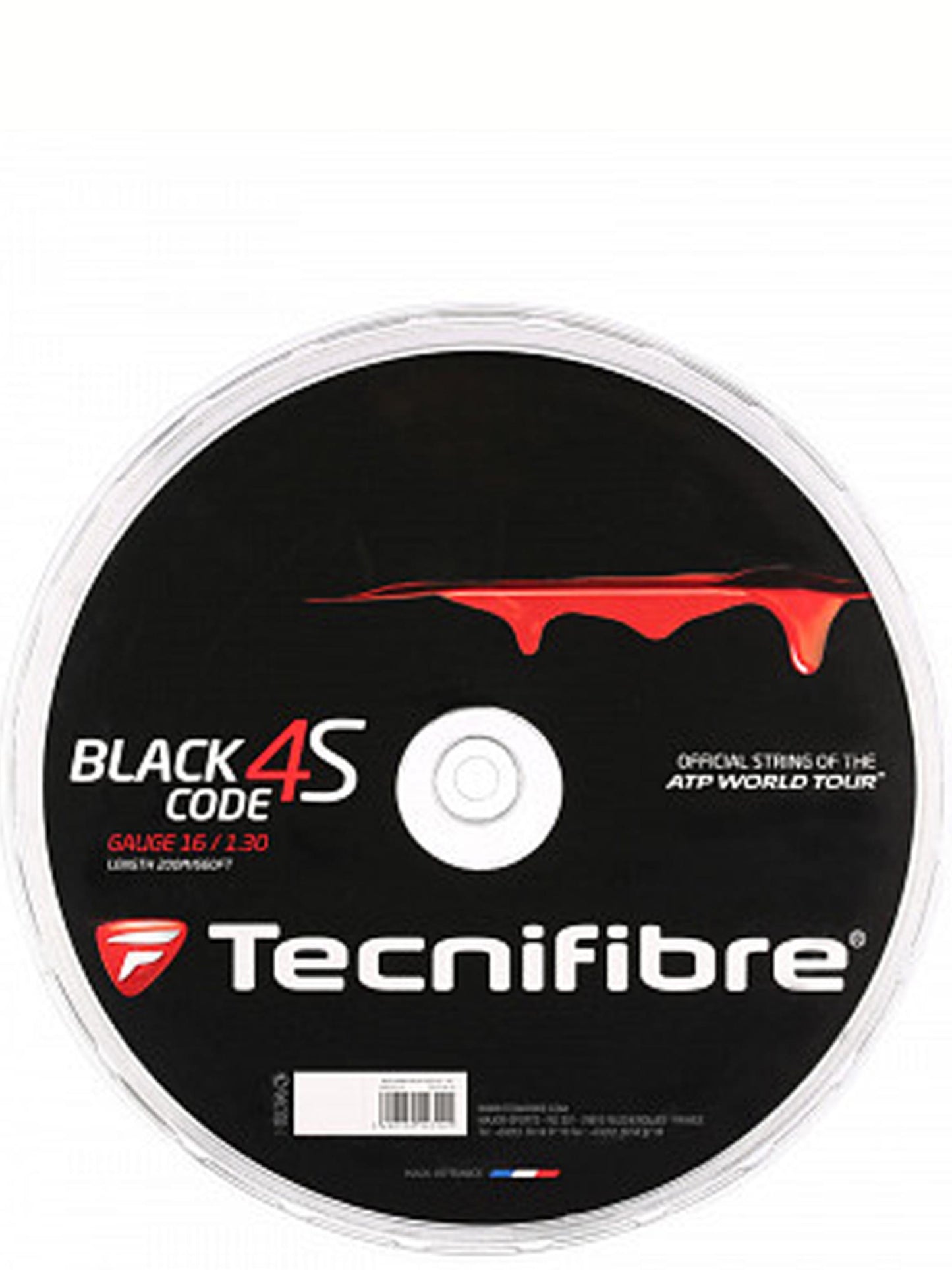Tecnifibre reel 4S 130/16 Black (200M)
