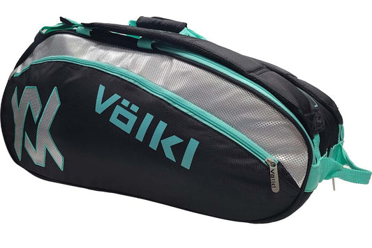 Volkl Tour Combi Bag x6 Black/Turquoise/Silver