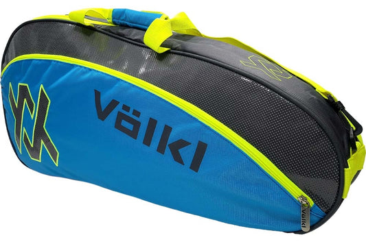 Volkl Tour Pro Bag x3 Charcoal/Neon Blue/Neon Yellow