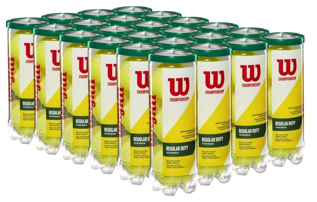 Caisse de balles Wilson Championship REGULAR DUTY (24 tubes de 3)