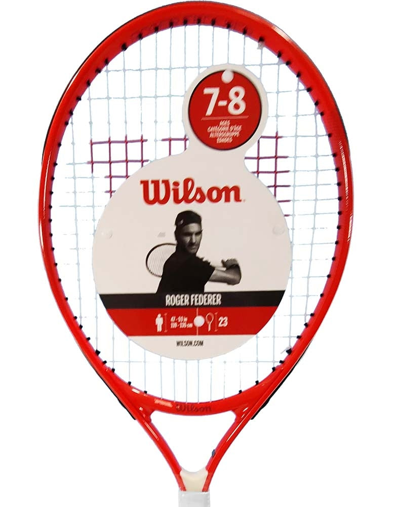 Wilson Federer Junior 23 Strung Red (WR054210)