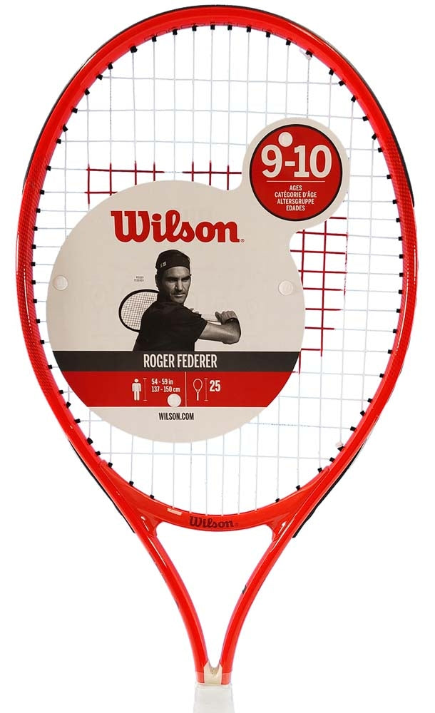 Wilson Federer Junior 25 Strung Red (WR054310)