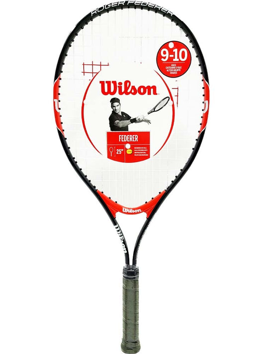 Wilson Federer Junior 25 Strung Black/Red (WRT20370)