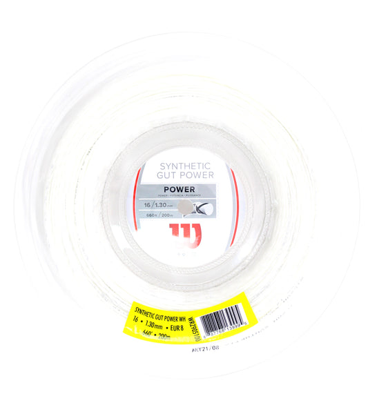 Wilson roulette Synthetic Gut Power 130/16 Blanc (200M)