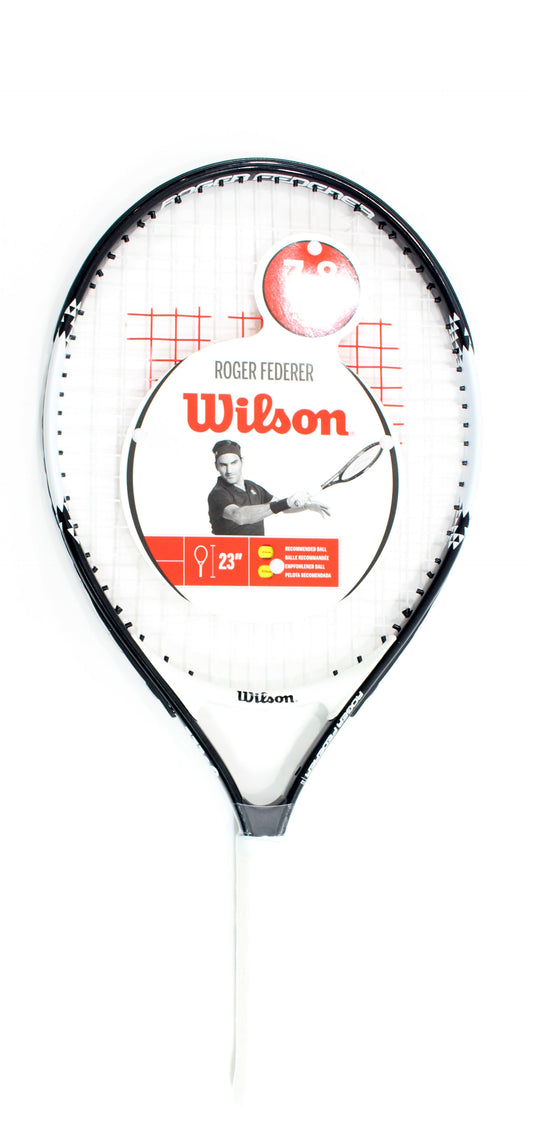 Wilson Federer Junior 23 Strung Black/White (WR028410)