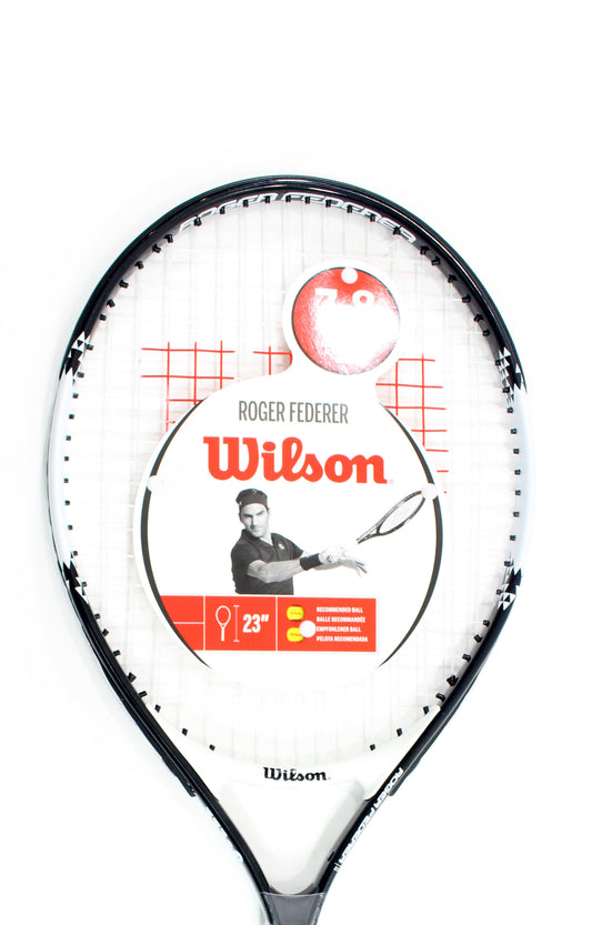 Wilson Federer Junior 23 Strung Black/White (WR028410)