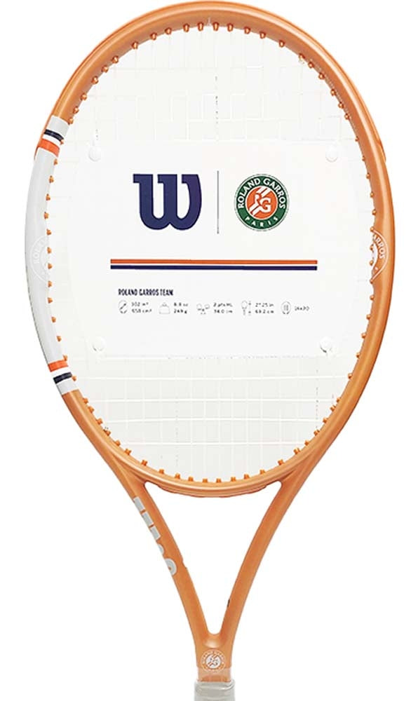 Raquette de tennis Team Wilson x Roland-Garros - Blanc et Terre Battue