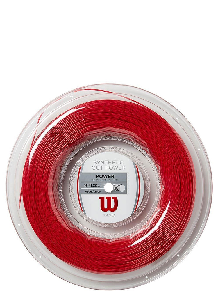 Wilson roulette Synthetic Gut Power 130/16 Rouge (200M)