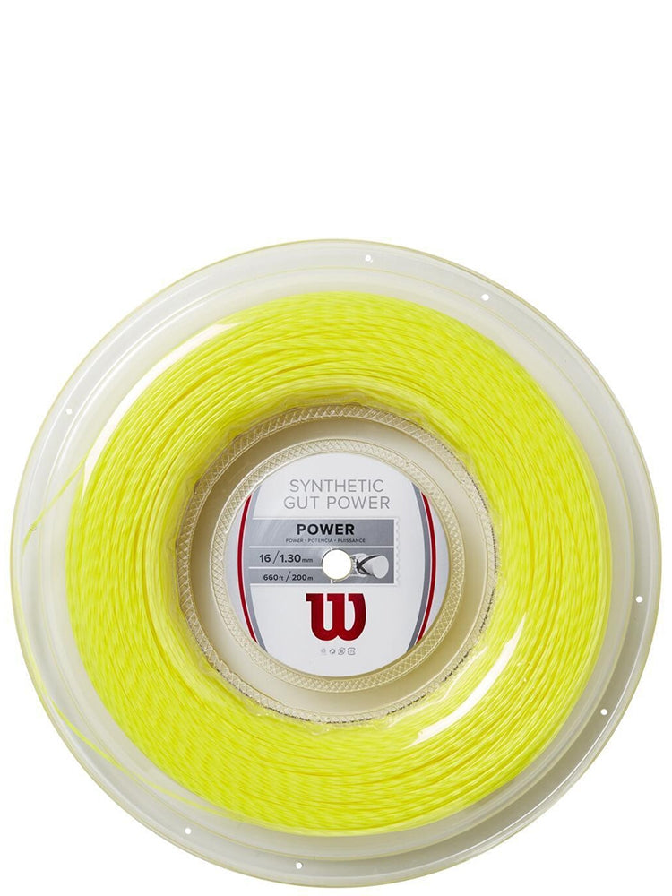  Customer reviews: Wilson Synthetic Gut Power 16 Tennis String -  Set, Yellow