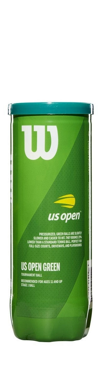 Wilson balles US Open Verte (Tube de 3)