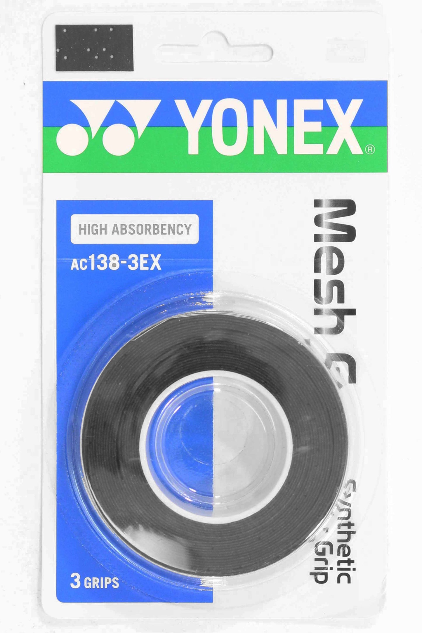 Yonex AC138 Mesh Grap (3) Black