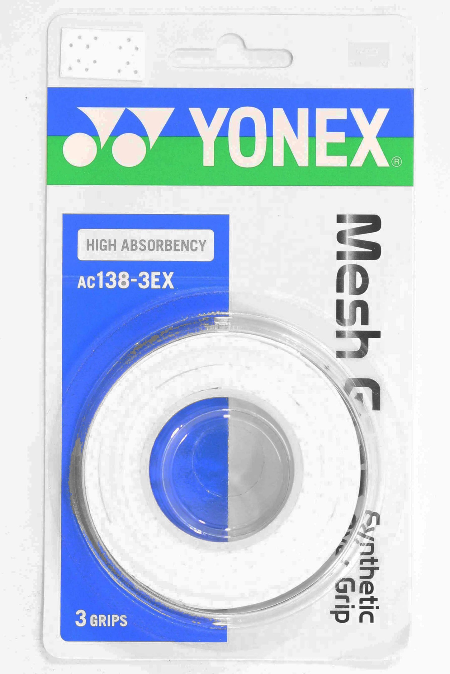 Yonex AC138 Mesh Grap (3) White