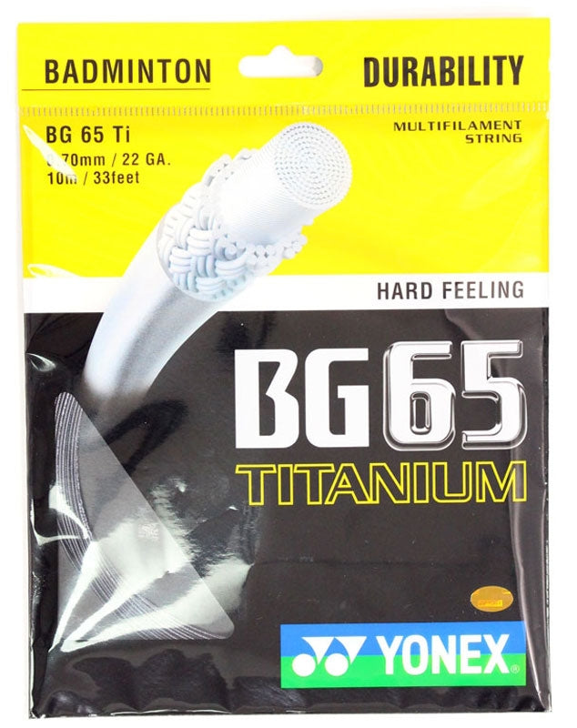 Yonex BG65 Titanium 10m Noir