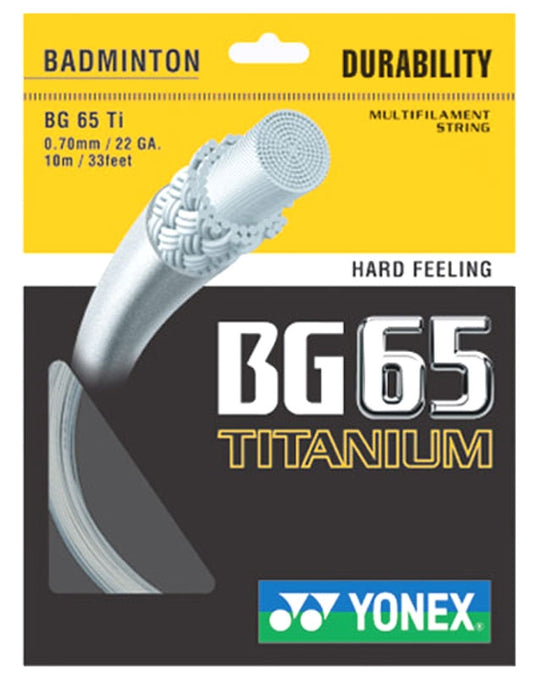 Yonex BG65 Titanium 10m White