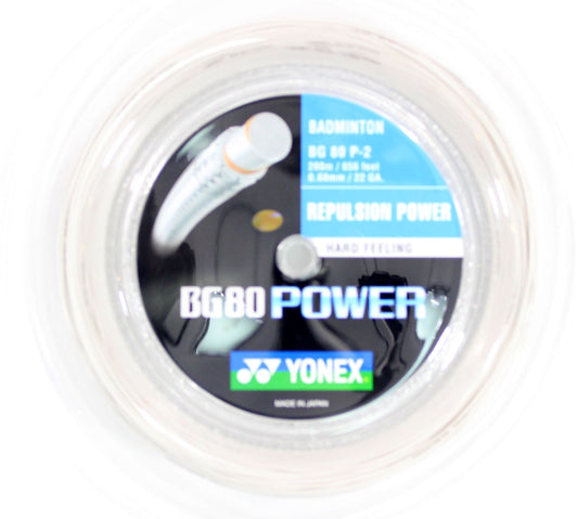 Yonex roulette BG80 Power Blanc (200M)
